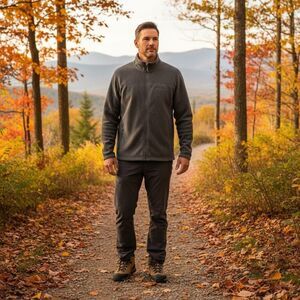 Marmot Mens XXL Gray Polartec Full Zip Fleece Jacket Pockets Outdoors